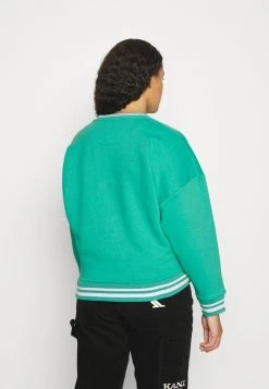 Am billigsten ❤️ Karl Kani RETRO COLLEGE CREW - Sweatshirt - Dark Mint, Damen 🤩 -Karl Kani Verkäufe 7cd9455515d8426ba11041dd99ba551d