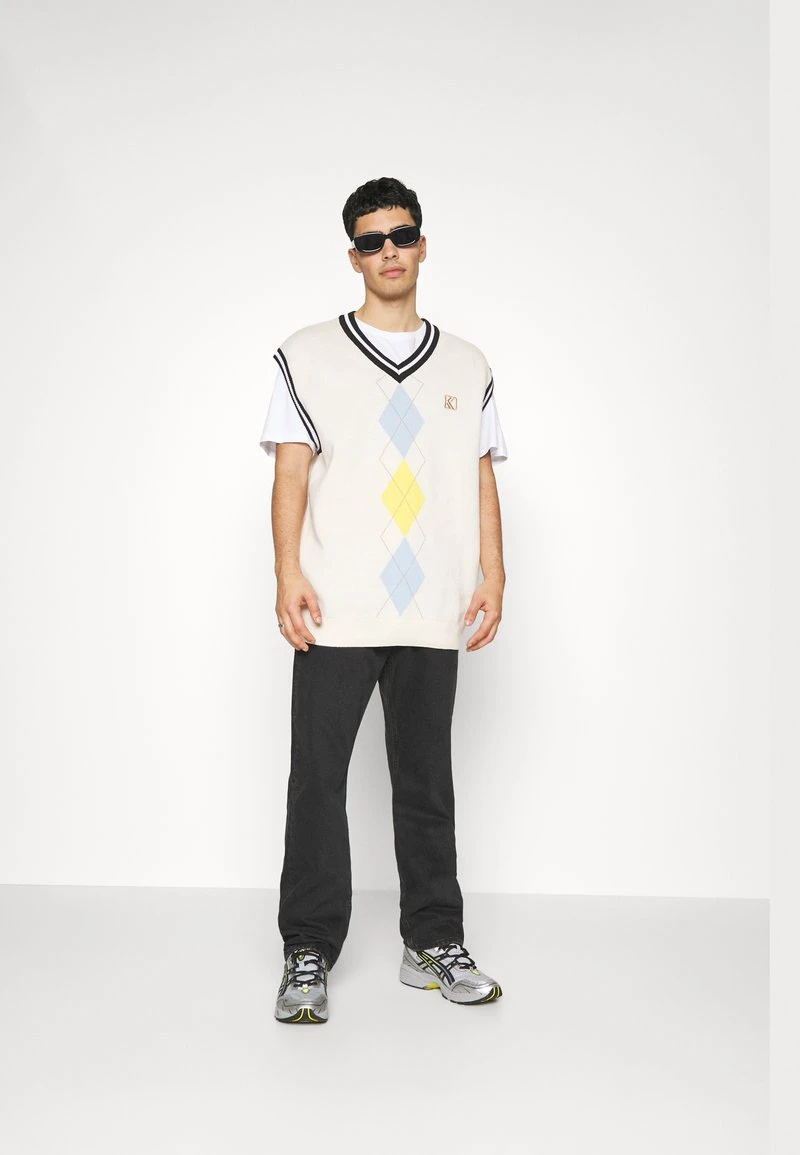 Bestes Angebot 😀 Karl Kani VEST UNISEX - Strickpullover - Cream 🌟 5 Bestes Angebot 😀 Karl Kani VEST UNISEX - Strickpullover - Cream 🌟 – Bild 5