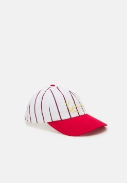 Coupon ⭐ Karl Kani SIGNATURE PINSTRIPE UNISEX - Cap - White/red/light Blue 🔥