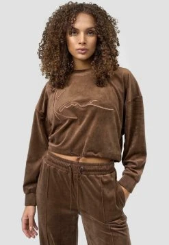 Rabatt ⭐ Karl Kani Sweatshirt - Brown, Damen 👍