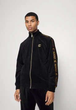 Am billigsten 🎉 Karl Kani TAPE JACKET - Trainingsjacke - Black, Herren ❤️