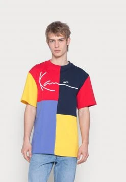 Aktion ✔️ Karl Kani SIGNATURE BLOCK TEE - T-Shirt Print - Navy, Unisex ⌛