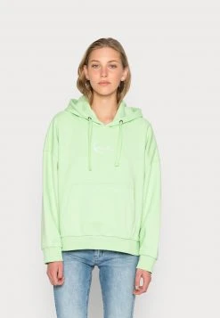 Am billigsten 👏 Karl Kani SMALL SIGNATURE ESSENTIAL HOODIE - Sweatshirt - Mint, Damen 🛒