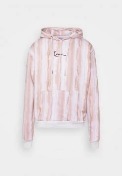 Bestes Angebot 👍 Karl Kani SMALL SIGNATURE HOODIE UNISEX - Kapuzenpullover - Light Sand 👏
