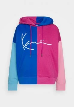 Aktion ⭐ Karl Kani SIGNATURE BLOCK HOODIE - Kapuzenpullover - Blue/pink, Damen 🥰