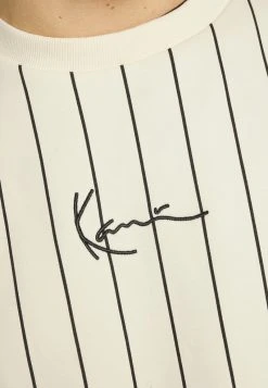 Auslauf 🎉 Karl Kani UNISEX SMALL SIGNATURE PINSTRIPE CREW - Sweatshirt - Cream 😀 -Karl Kani Verkäufe 91e387e24f144291a8092ed31747b932