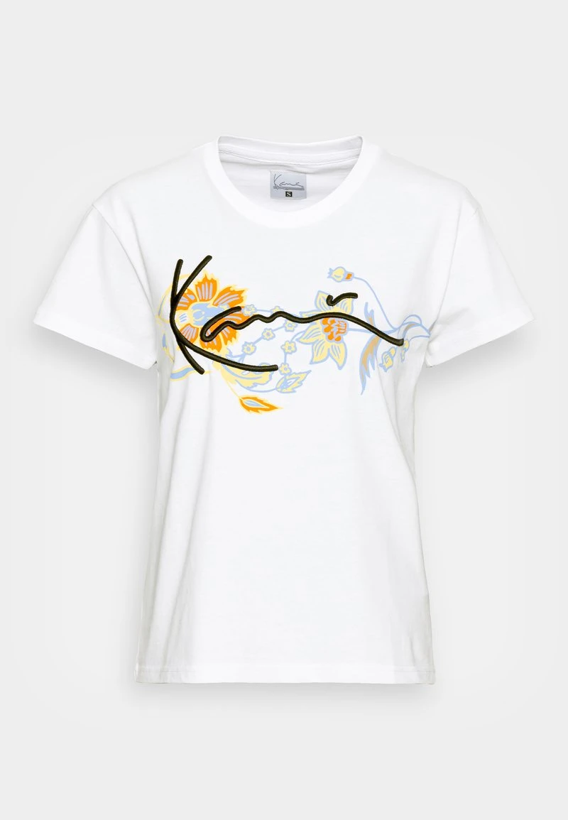 Rabatt 👏 Karl Kani SIGNATURE FLOWER TEE - T-Shirt Print - White, Damen ⌛ 4 Rabatt 👏 Karl Kani SIGNATURE FLOWER TEE - T-Shirt Print - White, Damen ⌛ – Bild 4