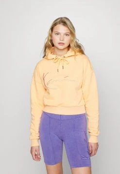 Beste Bewertungen von ✔️ Karl Kani SIGANTURE SHORT HOODIE - Sweatshirt - Orange, Damen ⭐