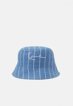 Rabatt 🛒 Karl Kani SIGNATURE BUCKET HAT UNISEX - Hut - Blue 🤩