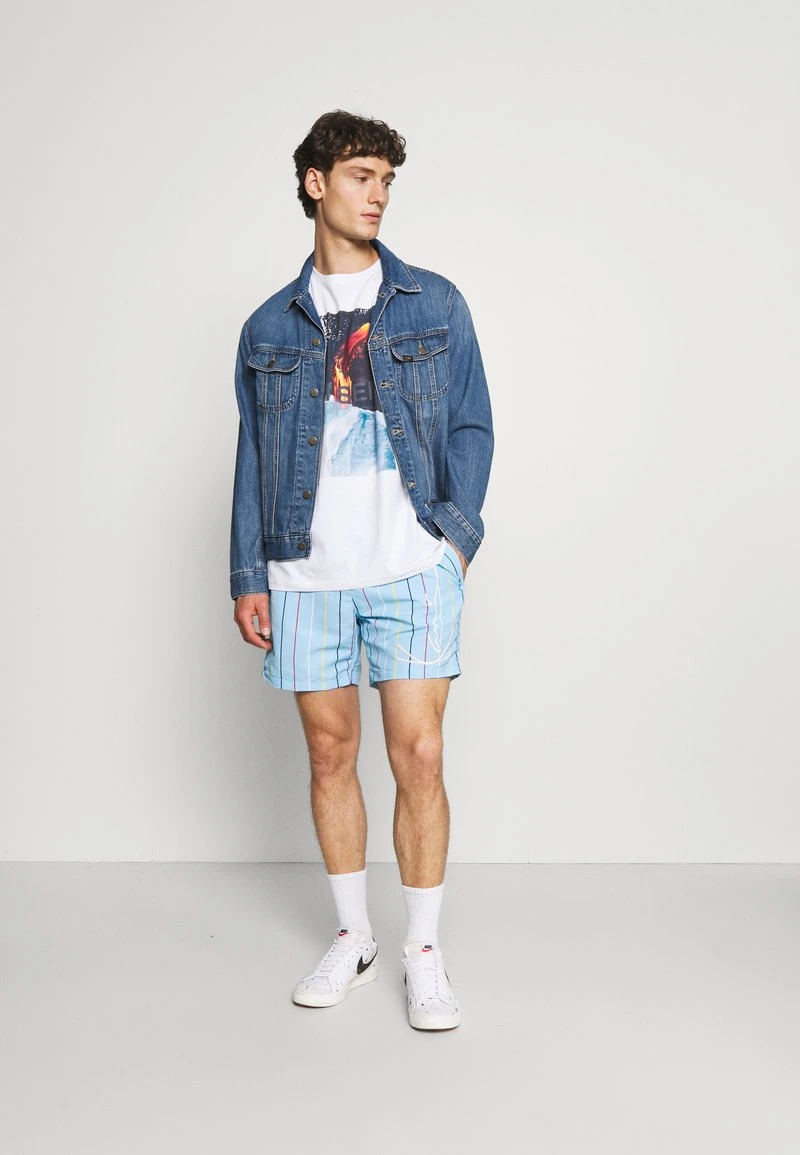 Billig 💯 Karl Kani SIGNATURE PINSTRIPE - Shorts - Light Blue, Herren ⭐ 2 Billig 💯 Karl Kani SIGNATURE PINSTRIPE - Shorts - Light Blue, Herren ⭐ – Bild 2