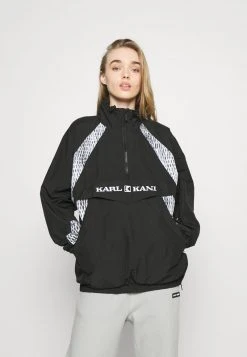 Bester Verkauf 🌟 Karl Kani RETRO BLOCK - Windbreaker - Black, Damen 🎁