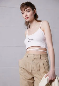 Bester Verkauf 👍 Karl Kani SIGNATURE - Top - White, Damen 🔔