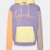 Bester Verkauf ⌛ Karl Kani SIGNATURE BLOCK HOODIE UNISEX - Sweatshirt - Lilac 😀