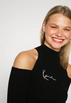 Bestes Angebot ⌛ Karl Kani SMALL SIGNATURE CUTOUT TURTLE NECK - Langarmshirt - Black, Damen 💯 -Karl Kani Verkäufe acd943f749394e85bc1d3de6cf42ba38