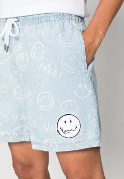 Bestes Angebot 🌟 KARL KANI X SMILEY® SIGNATURE RESORT - Shorts - Bleached Blue, Herren 😍 -Karl Kani Verkäufe aef6813e76094e4ab549c73b1293d39b