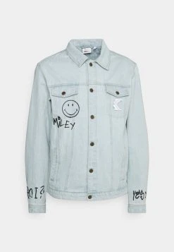 Billig ❤️ KARL KANI X SMILEY® RETRO SCRIBBLE JACKET UNISEX - 👍 Jeansjacke - Bleached Blue 🧨 -Karl Kani Verkäufe afbfe7a085e04af380a3f72ceaa7ae91
