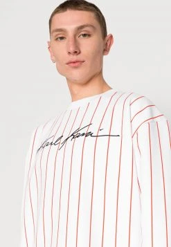 Coupon 😍 Karl Kani UNISEX AUTOGRAPH PINSTRIPE CREW - Sweatshirt - Red 🧨 -Karl Kani Verkäufe b2a407612bf74560a4b1a369d14a3b59