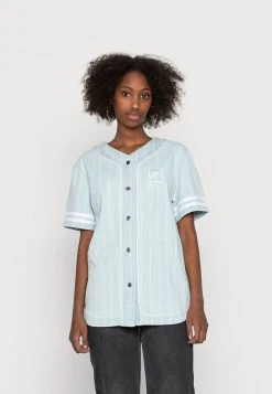 Top 10 🤩 Karl Kani ⚾ BASEBALL SHIRT - Hemdbluse - Blue, Damen ✔️