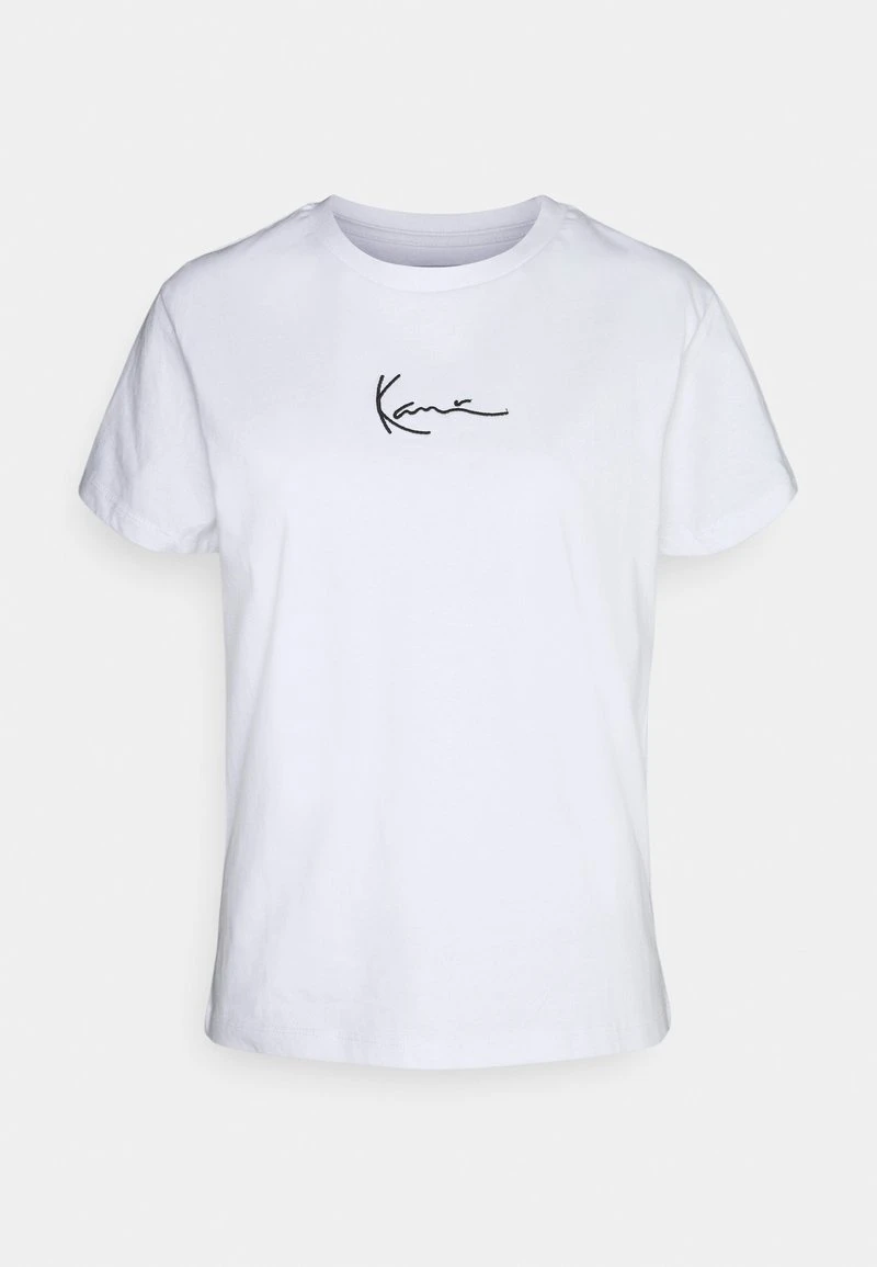 Budget 🔥 Karl Kani SMALL SIGNATURE TEE - T-Shirt Print - White, Damen 😉 4 Budget 🔥 Karl Kani SMALL SIGNATURE TEE - T-Shirt Print - White, Damen 😉 – Bild 4
