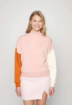 Blitzangebot 🔔 Karl Kani SMALL SIGNATURE BLOCK CREW - Sweatshirt - Rose, Damen ❤️