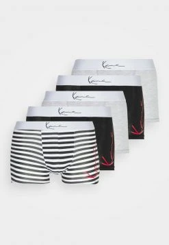 Am billigsten 👏 Karl Kani RETRO TAPE BOXER BRIEF 5 PACK - Panties - Grey/black, Herren 😉