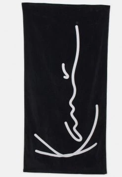Brandneu 😍 Karl Kani SIGNATURE TOWEL - Strandtuch - Black/white, Herren 😀