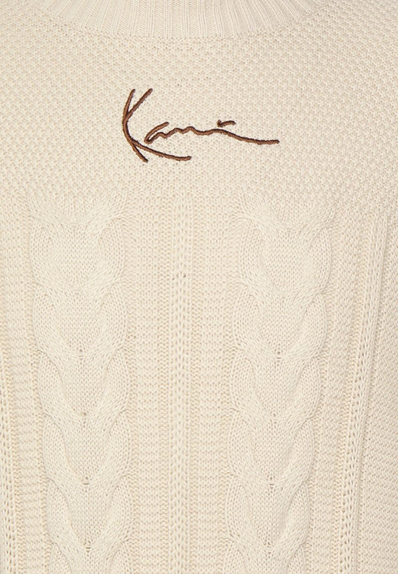 Angebote 🧨 Karl Kani SIGNATURE BLOCK KNIT CREW - Strickpullover - Light Sand, Herren ⌛ 3 Angebote 🧨 Karl Kani SIGNATURE BLOCK KNIT CREW - Strickpullover - Light Sand, Herren ⌛ – Bild 3