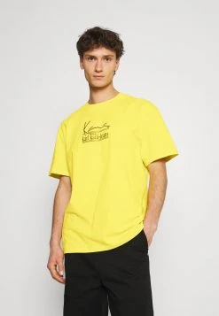 Coupon 🎁 Karl Kani SIGNATURE TEE UNISEX - T-Shirt Print - Yellow ❤️