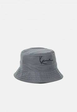 Auslauf ✔️ Karl Kani SIGNATURE REFLECTIVE BUCKET HAT - Hut - Silver, Unisex 🛒