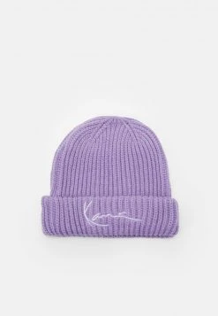 Budget 🔥 Karl Kani SIGNATURE FISHERMAN BEANIE UNISEX - Mütze - Purple ✔️