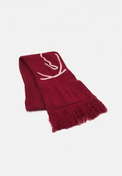 Am billigsten ⭐ Karl Kani SIGNATURE SCARF UNISEX - Schal - Dark Red 🔥