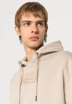 Billig 🔥 Karl Kani SIGNATURE BOX HOODIE UNISEX - Kapuzenpullover - Taupe 🔔 -Karl Kani Verkäufe cb1fec90370e4e62b2702796fa9455d9