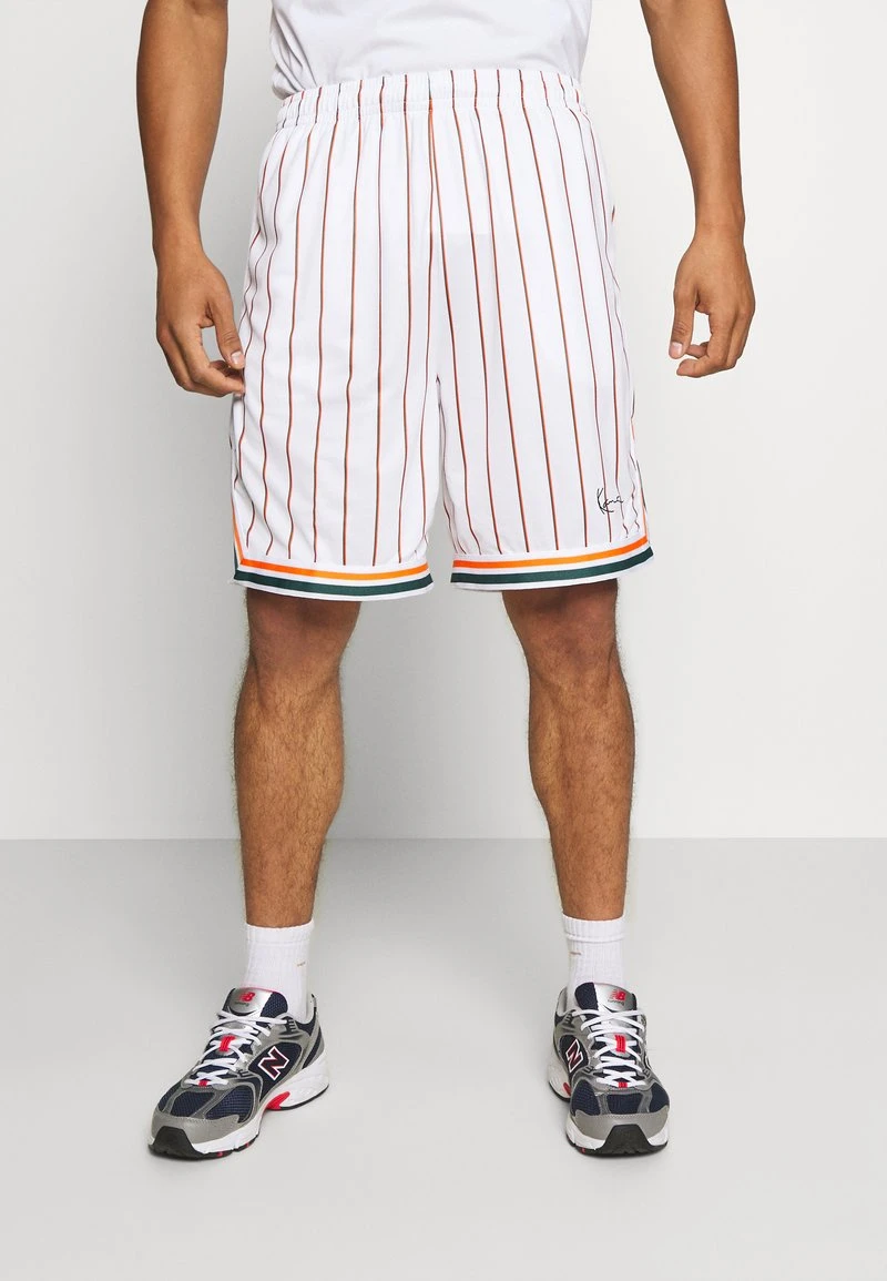 Coupon 🥰 Karl Kani SMALL SIGNATURE PINSTRIPE - Shorts - White, Herren ✨ 1 Coupon 🥰 Karl Kani SMALL SIGNATURE PINSTRIPE - Shorts - White, Herren ✨