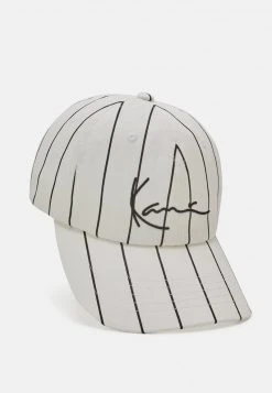 Brandneu 🧨 Karl Kani SIGNATURE PINSTRIPE UNISEX - Cap - White 😉 -Karl Kani Verkäufe d388df1d7c4d4259bb6e77f01e978533