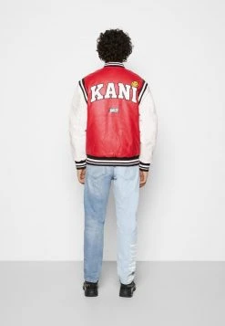 Brandneu 💯 KARL KANI X SMILEY® COLLEGE JACKET - Kunstlederjacke - Red, Herren ⭐ -Karl Kani Verkäufe d3f7b0ab448445d885096dabdc99e738