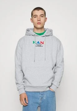 Aktion 🌟 Karl Kani UNISEX RETRO HOODIE - Kapuzenpullover - Ash Grey ⌛