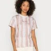 Bester Verkauf ⌛ Karl Kani SMALL SIGANTURE TIE DYE STRIPE TEE - T-Shirt Print - Sand, Damen 🔔