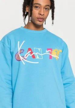 Besorgen ⌛ Karl Kani SIGNATURE PRINT CREW UNISEX - Sweatshirt - Blue ✔️ -Karl Kani Verkäufe ded53ff3ad85437bb0d6287457750afc