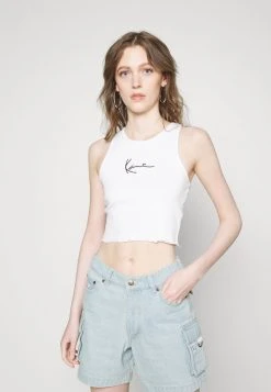 Blitzangebot 🔔 Karl Kani SIGNATURE CROP - Top - White, Damen ⭐