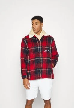 Besorgen 👏 Karl Kani CHEST SIGNATURE SHIRT JACKET UNISEX - Übergangsjacke - Black 😍