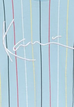 Bestes Angebot 🤩 Karl Kani SIGNATURE PINSTRIPE TEE UNISEX - T-Shirt Print - Light Blue ✨ -Karl Kani Verkäufe e4cef146ac9e43fb944d1d2830ed562c