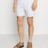 Coupon ✨ Karl Kani ORIGINALS PINSTRIPE - Shorts - White, Herren ✨