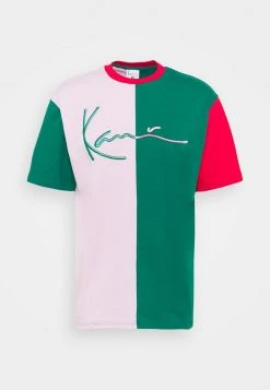 Bester Verkauf 👏 Karl Kani SIGNATURE BLOCK TEE UNISEX - T-Shirt Print - Green 😉 -Karl Kani Verkäufe eb23eac5109f453bbac39f55d913ccb9