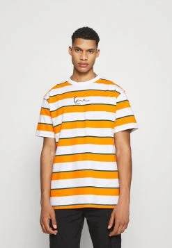 Bestes Angebot 🎉 Karl Kani SMALL SIGNATURE STRIPE TEE UNISEX - T-Shirt Print - Orange 🤩 -Karl Kani Verkäufe ebc4b228b73b4658bf588df7c6777e12