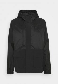 Besorgen ⌛ Karl Kani SIGNATURE UTILITY JACKET UNISEX - Leichte Jacke - Black 🥰