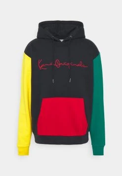Angebote ✨ Karl Kani ORIGINALS BLOCK HOODIE UNISEX - Sweatshirt - Navy/green/yellow 👍