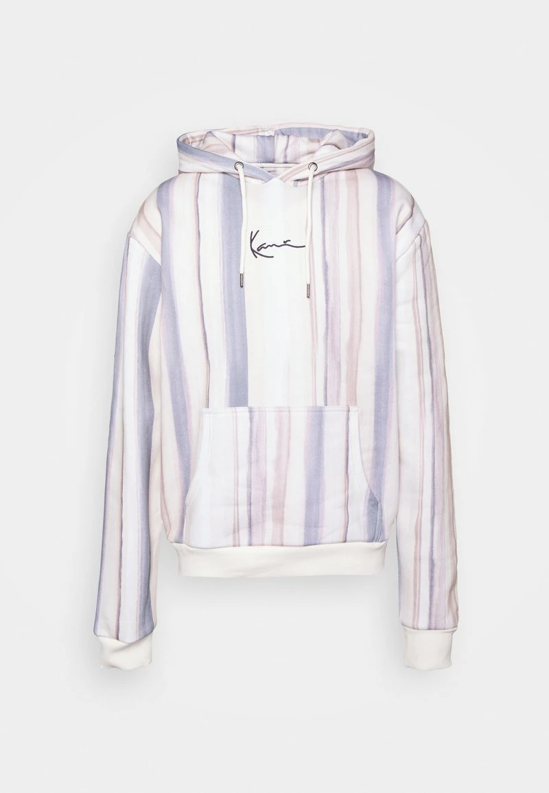Rabatt 😀 Karl Kani SMALL SIGNATURE TIE DYE STRIPE HOODIE UNISEX - Kapuzenpullover - Cream ❤️ 1 Rabatt 😀 Karl Kani SMALL SIGNATURE TIE DYE STRIPE HOODIE UNISEX - Kapuzenpullover - Cream ❤️