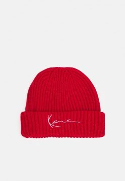 Auslauf 👏 Karl Kani SIGNATURE FISHERMAN BEANIE UNISEX - Mütze - Red ⭐